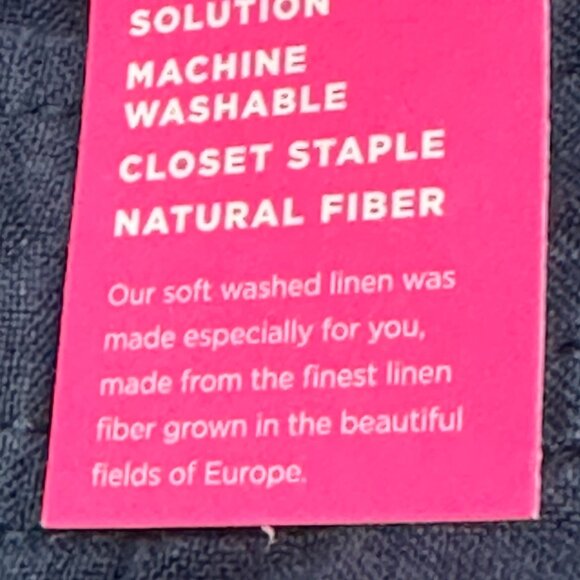 Lilly Pulitzer Breeta Linen Trousers True Navy Size 16 Style #013056 NWT - Picture 10 of 12